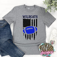 WILDCATS FLAG FOOTBALL ROYAL T-SHIRT