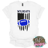 WILDCATS FLAG FOOTBALL ROYAL T-SHIRT