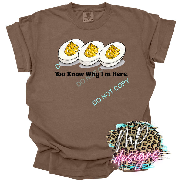 YOU KNOW WHY I'M HERE