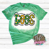 ACADEMY BEES BUBBLE LETTERS BLEACHED T-SHIRT