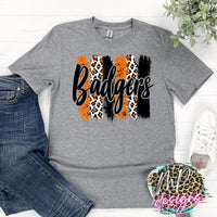 BADGERS BRUSHSTROKE ORANGE T-SHIRT