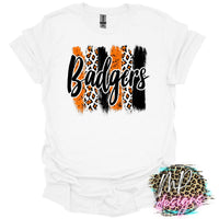BADGERS BRUSHSTROKE ORANGE T-SHIRT