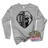BADGERS MASCOT FOOTBALL ORANGE LONG SLEEVE/SWEATSHIRT