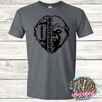 BADGERS MASCOT FOOTBALL ORANGE T-SHIRT