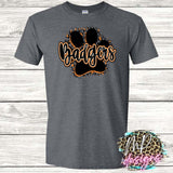 BADGERS PAW ORANGE T-SHIRT