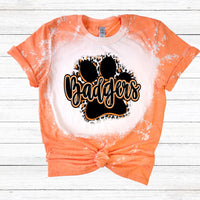 BADGERS PAW ORANGE T-SHIRT