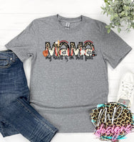 BASEBALL MAMA MY HEART T-SHIRT