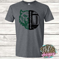 BEARCATS MASCOT FOOTBALL T-SHIRT
