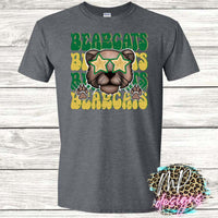 BEARCATS PREPPY MASCOT STACKED T-SHIRT