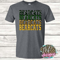 BEARCATS STACKED GLITTER T-SHIRT