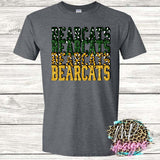 BEARCATS STACKED GLITTER T-SHIRT