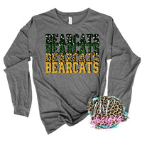 BEARCATS STACKED GLITTER LONG SLEEVE/SWEATSHIRT