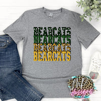 BEARCATS STACKED GLITTER T-SHIRT