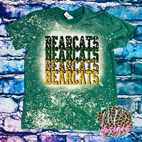 BEARCATS STACKED GLITTER T-SHIRT