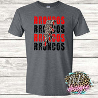 BRONCOS BOLT RED T-SHIRT