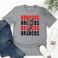 BRONCOS BOLT RED T-SHIRT