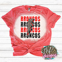 BRONCOS BOLT RED T-SHIRT