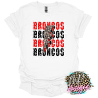 BRONCOS BOLT RED T-SHIRT