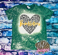 BUMBLEBEES LEOPARD HEART T-SHIRT