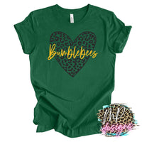 BUMBLEBEES LEOPARD HEART T-SHIRT
