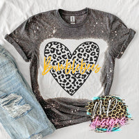 BUMBLEBEES LEOPARD HEART T-SHIRT