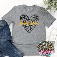 BUMBLEBEES LEOPARD HEART T-SHIRT