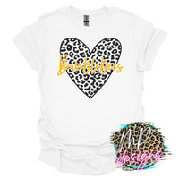 BUMBLEBEES LEOPARD HEART T-SHIRT