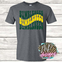 BUMBLEBEES WAVY RETRO T-SHIRT