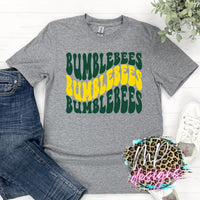 BUMBLEBEES WAVY RETRO T-SHIRT