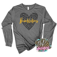 BUMBLEBEES LEOPARD HEART LONG SLEEVE/SWEATSHIRT