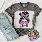 BUNCOLIFE MESSY BUN BLEACHED T-SHIRT