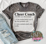 CHEER COACH DEFINITION BLEACHED T-SHIRT