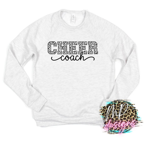 CHEER COACH LEOPARD SWEATSHIRT
