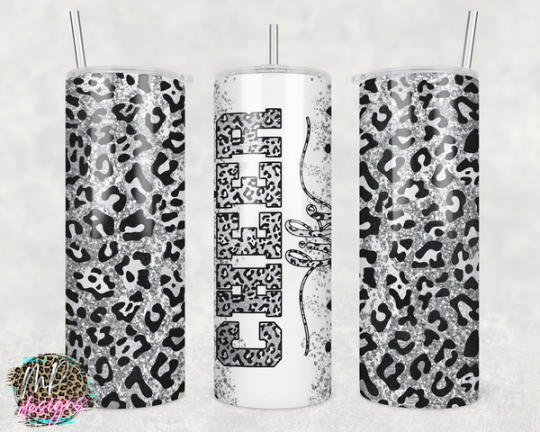 CHEER LIFE BLACK-SILVER 20 OZ TUMBLER