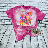 COFFEE AND CHAOS BLEACHED T-SHIRT