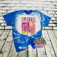 COFFEE AND CHAOS BLEACHED T-SHIRT