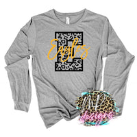 EAGLES E LEOPARD GOLD LONG SLEEVE/SWEATSHIRT