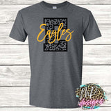 EAGLES E LEOPARD GOLD T-SHIRT