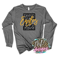 EAGLES E LEOPARD GOLD LONG SLEEVE/SWEATSHIRT