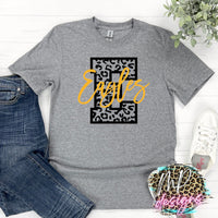 EAGLES E LEOPARD GOLD T-SHIRT