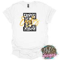 EAGLES E LEOPARD GOLD T-SHIRT
