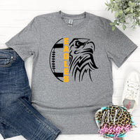 EAGLES MASCOT FOOTBALL GOLD T-SHIRT