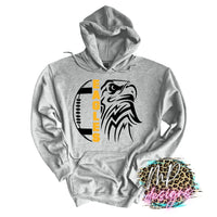 EAGLES MASCOT FOOTBALL GOLD LONG SLEEVE/SWEATSHIRT