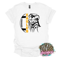 EAGLES MASCOT FOOTBALL GOLD T-SHIRT