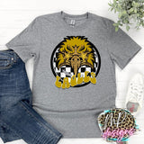 EAGLES PREPPY MASCOT GOLD T-SHIRT