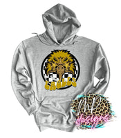 EAGLES PREPPY MASCOT GOLD LONG SLEEVE/SWEATSHIRT