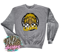 EAGLES PREPPY MASCOT GOLD LONG SLEEVE/SWEATSHIRT
