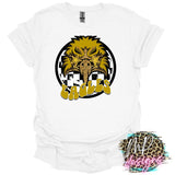 EAGLES PREPPY MASCOT GOLD T-SHIRT