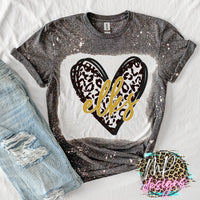 ELKS HEART LEOPARD T-SHIRT