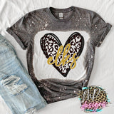 ELKS HEART LEOPARD T-SHIRT